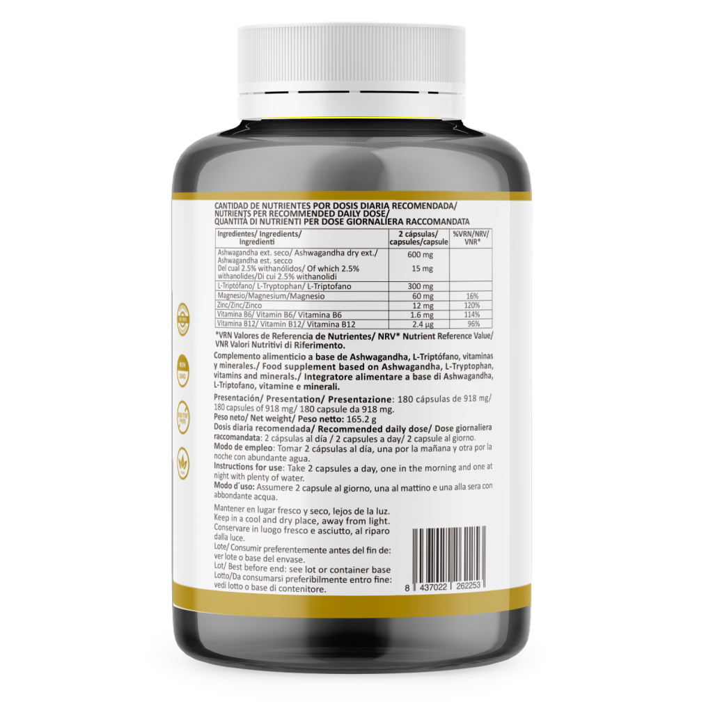 Lazarraga Ashwagandha, Triptófano y...