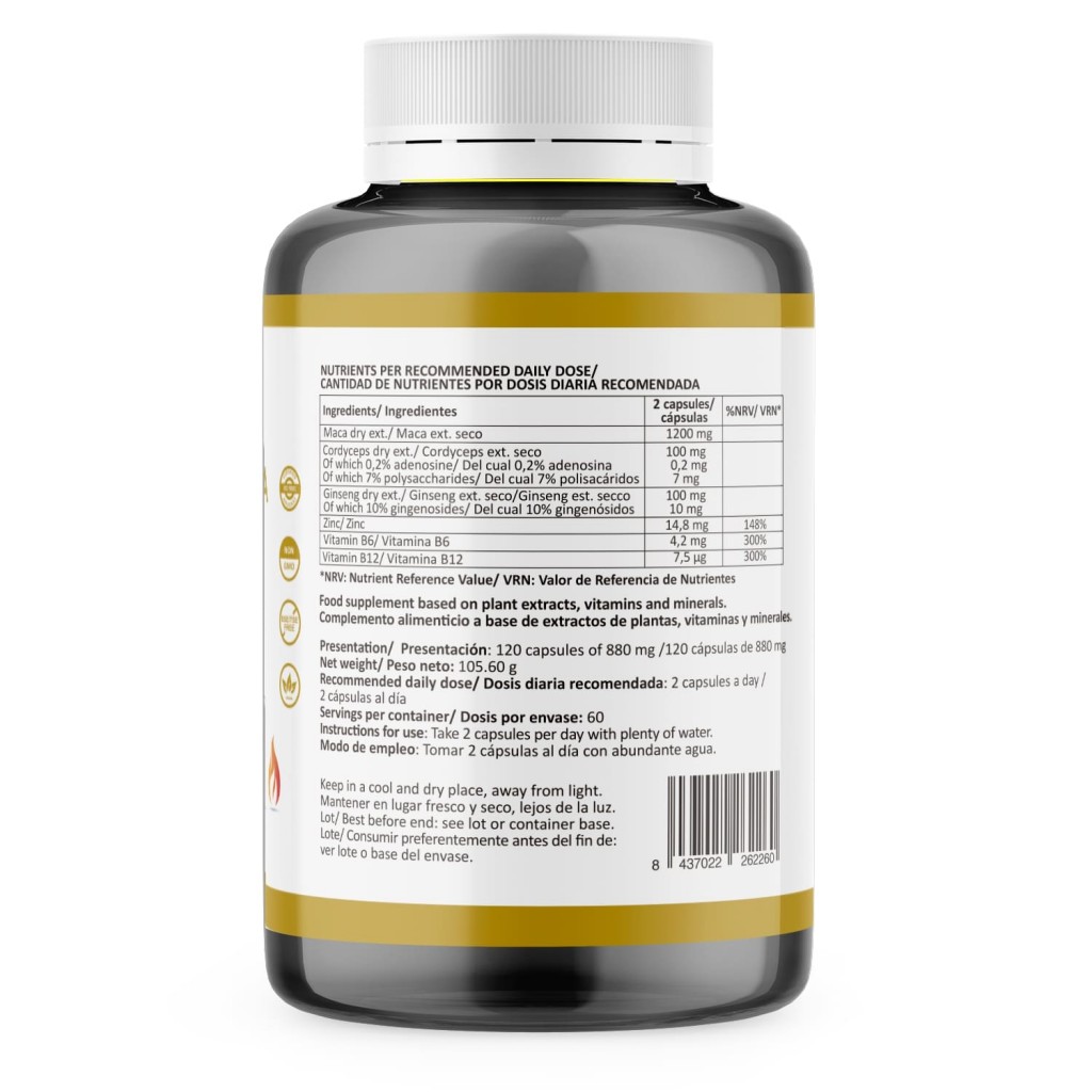 Lazarraga Maca Negra Andina + Ginseng...