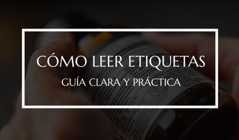 Cómo leer etiquetas de suplementos
