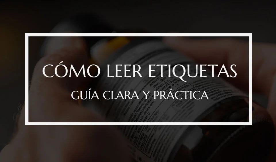 Cómo leer etiquetas de suplementos